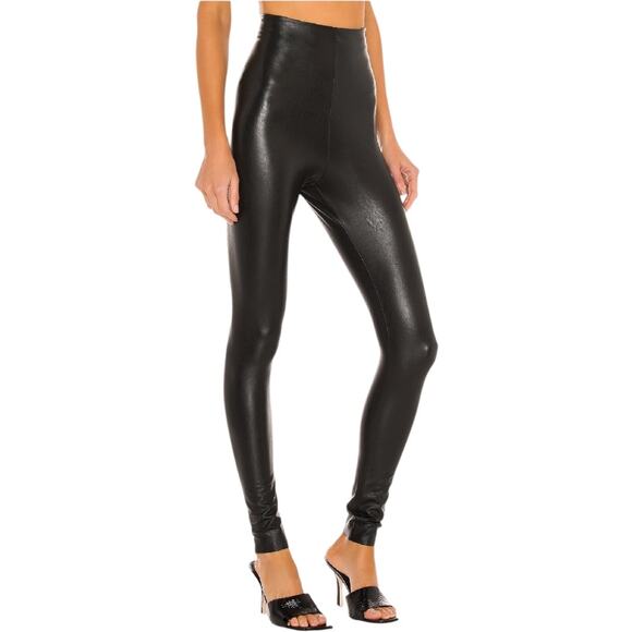 Commando Perfect Control Black Faux Leather Legging Size Medium NWT** - Picture 1 of 14